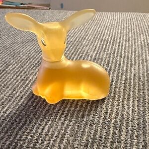 Avon Amber Glass Fawn Figurine - Home Accent Decor 3:8